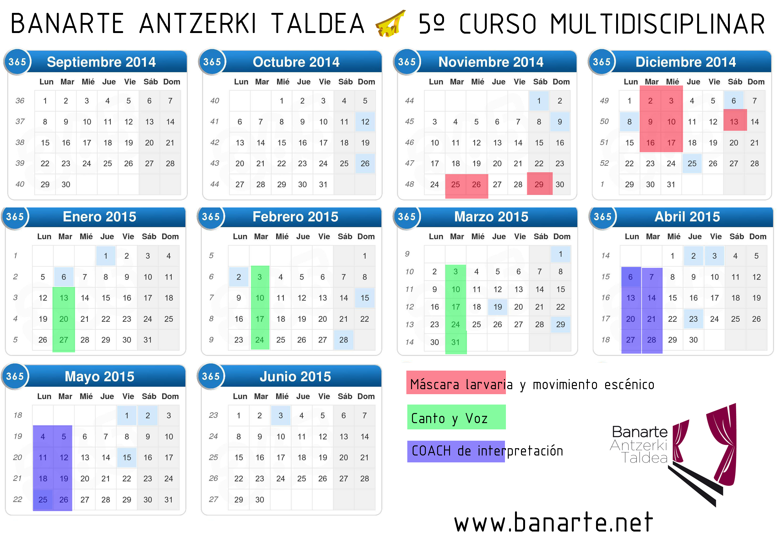 Calendario Curso 2013-2014